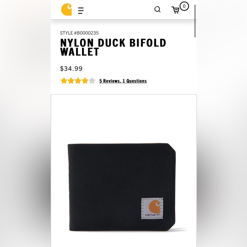 Carhartt Billfold